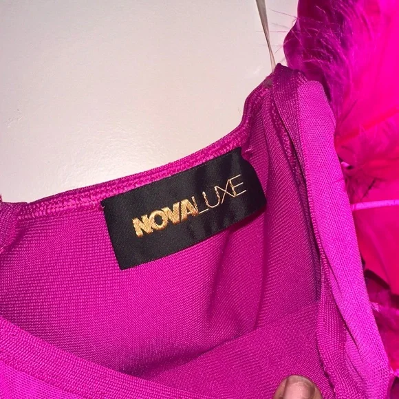 Marianna Bandage Midi Dress - Magenta - Picture 6 of 7